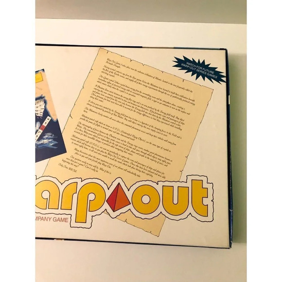 Vintage 1985 Warp Out A Triken Company Game Bermuda Triangle UFO Ships - Picture 14 of 15